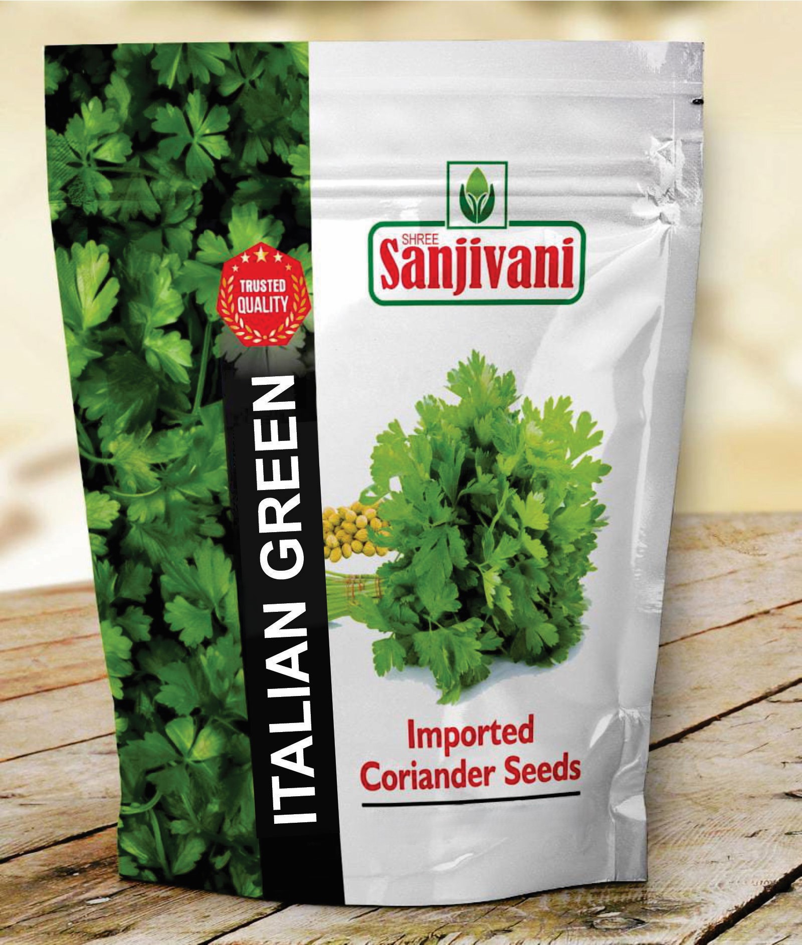 Italian Green Coriander (Bold) Seeds | 1 Kg pack